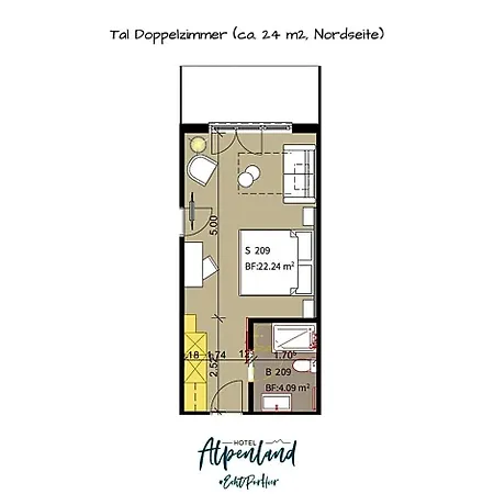 ホテル Alpenland グスタード